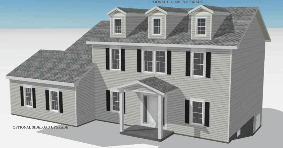 A layout rendering of our latest custom home build in upstate new york, The Calemad