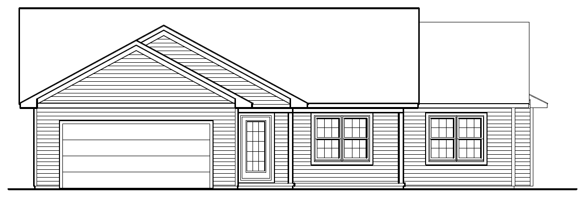 A layout rendering of our latest custom home build in upstate new york, The Whitmore